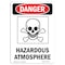 Signmission Safety Sign, OSHA Danger, 7" Height, Hazardous Atmosphere, Portrait OS-DS-D-57-V-1811 - alternate 1